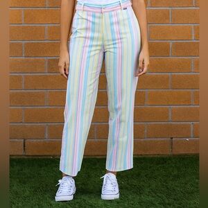 Tommy Hilfiger 90s Preppy pastel stripe Ankle Pants Size 2 Women’s